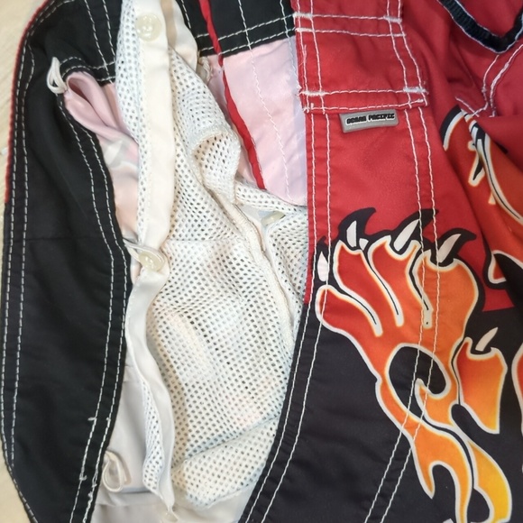 Y2K Tiger Flames Board Shorts - Picture 6 of 6